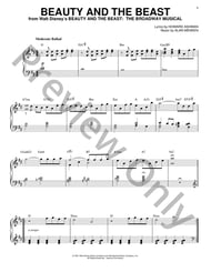 Beauty and the Beast piano sheet music cover